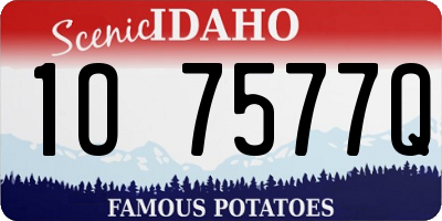 ID license plate 1O7577Q