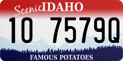 ID license plate 1O7579Q