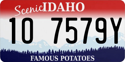 ID license plate 1O7579Y