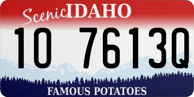 ID license plate 1O7613Q