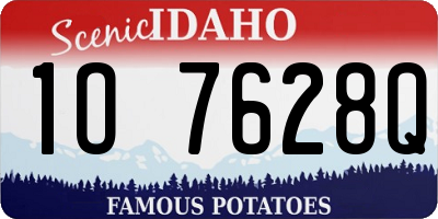 ID license plate 1O7628Q