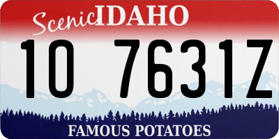 ID license plate 1O7631Z