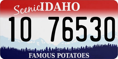 ID license plate 1O7653O