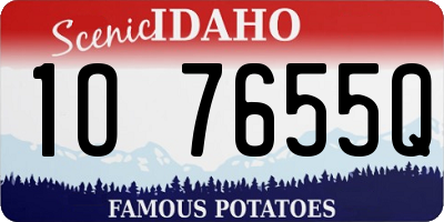 ID license plate 1O7655Q