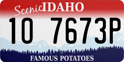 ID license plate 1O7673P