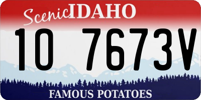 ID license plate 1O7673V