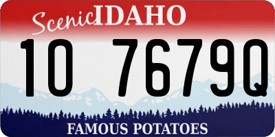 ID license plate 1O7679Q