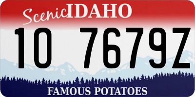 ID license plate 1O7679Z