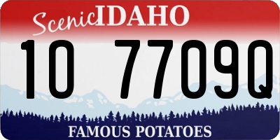 ID license plate 1O7709Q