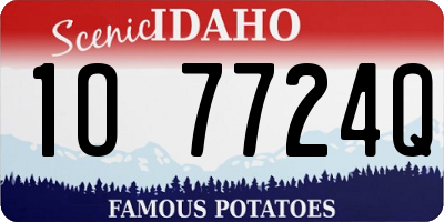 ID license plate 1O7724Q