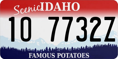 ID license plate 1O7732Z