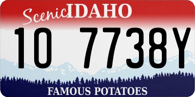 ID license plate 1O7738Y