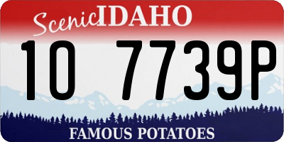 ID license plate 1O7739P