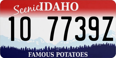 ID license plate 1O7739Z