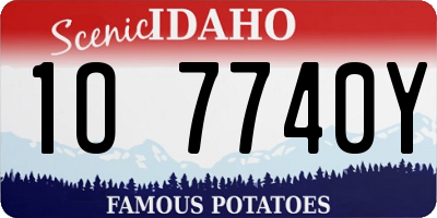 ID license plate 1O7740Y