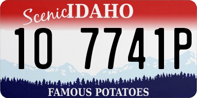ID license plate 1O7741P
