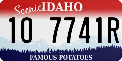 ID license plate 1O7741R
