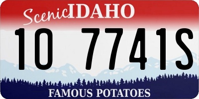 ID license plate 1O7741S