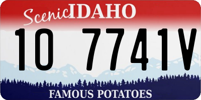 ID license plate 1O7741V