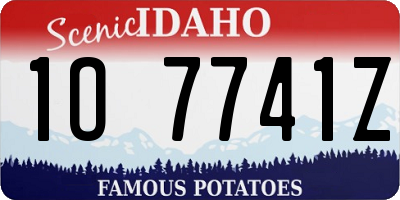 ID license plate 1O7741Z