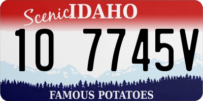 ID license plate 1O7745V