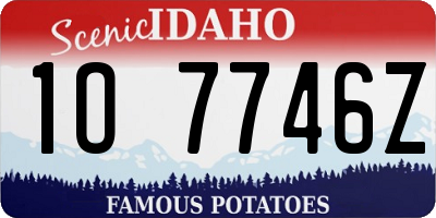 ID license plate 1O7746Z