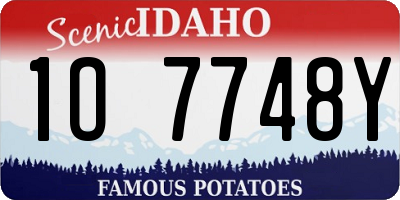 ID license plate 1O7748Y