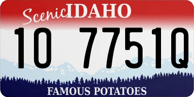 ID license plate 1O7751Q