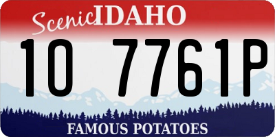 ID license plate 1O7761P