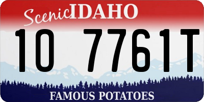 ID license plate 1O7761T