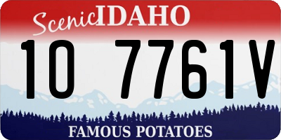 ID license plate 1O7761V