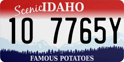 ID license plate 1O7765Y