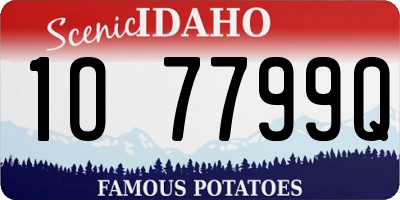ID license plate 1O7799Q