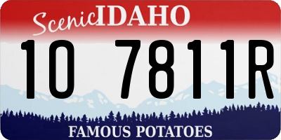 ID license plate 1O7811R
