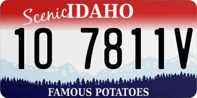 ID license plate 1O7811V