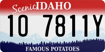 ID license plate 1O7811Y
