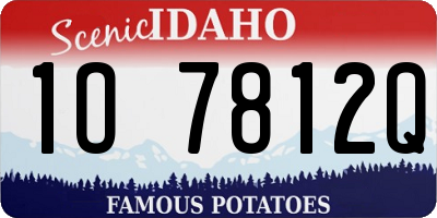ID license plate 1O7812Q