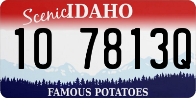 ID license plate 1O7813Q
