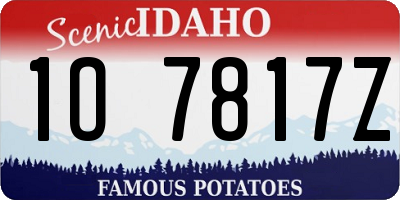 ID license plate 1O7817Z