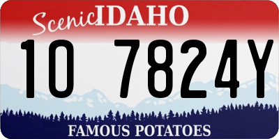 ID license plate 1O7824Y