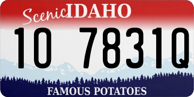 ID license plate 1O7831Q