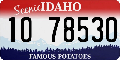 ID license plate 1O7853O