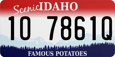 ID license plate 1O7861Q