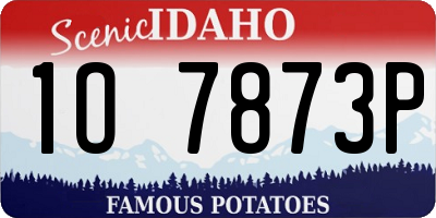 ID license plate 1O7873P