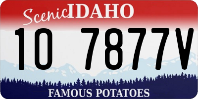 ID license plate 1O7877V