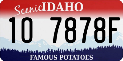 ID license plate 1O7878F