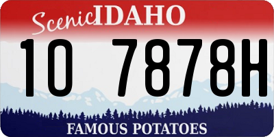 ID license plate 1O7878H