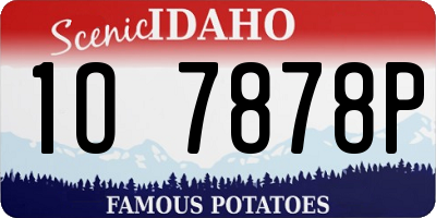 ID license plate 1O7878P