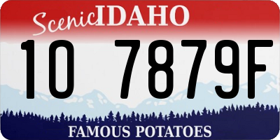 ID license plate 1O7879F