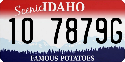ID license plate 1O7879G